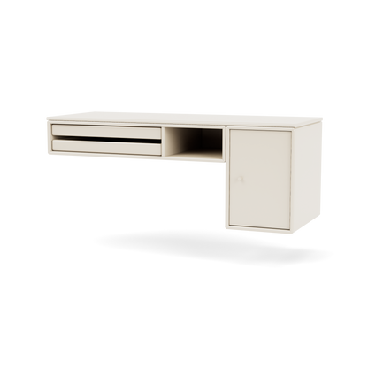 Console murale Bureau Quick Ship, laque 158 Oat, packshot Montana