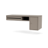 Console murale Bureau Quick Ship, laque 141 Truffle, packshot Montana