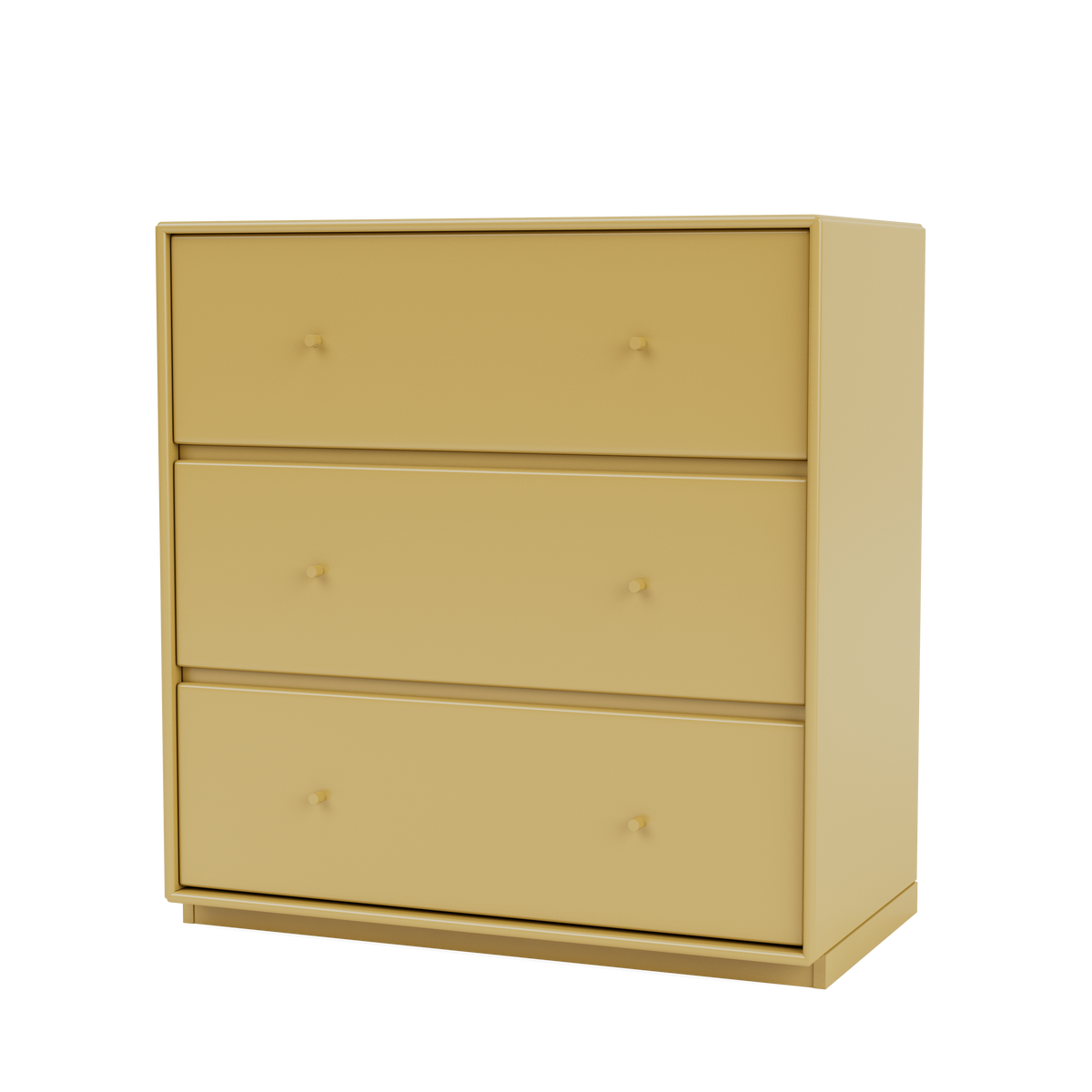 Commode Carry Quick Ship, laque 157 Cumin, sur socle de 3 cm, packshot Montana