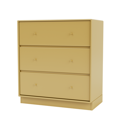 Commode Carry Quick Ship, laque 157 Cumin, sur socle de 7 cm, packshot Montana