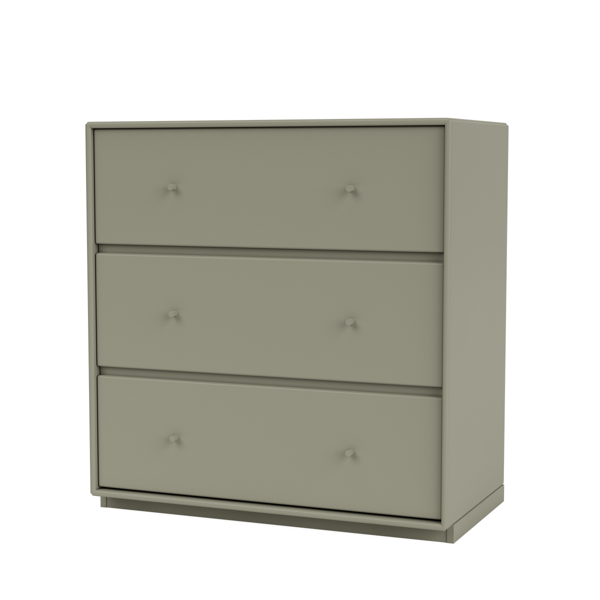 Commode Carry Quick Ship, laque 144 Fennel, sur socle de 3 cm, packshot Montana