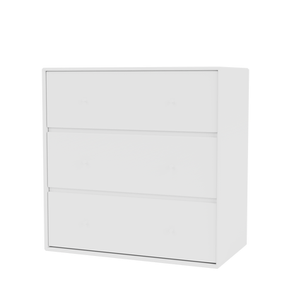 Commode Carry Quick Ship, laque 101 New White, suspendu au mur, packshot Montana