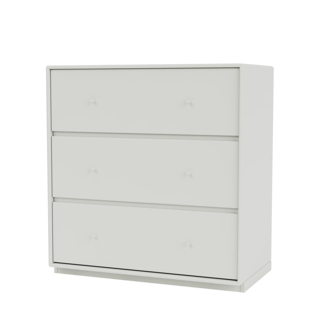 Commode Carry Quick Ship, laque 09 Nordic, sur socle de 3 cm, packshot Montana