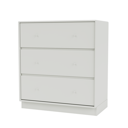 Commode Carry Quick Ship, laque 09 Nordic, sur socle de 7 cm, packshot Montana
