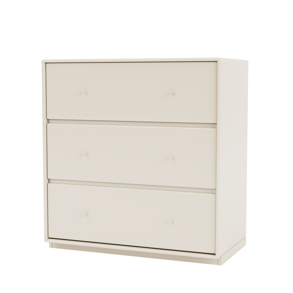 Commode Carry Quick Ship, laque 158 Oat, sur socle de 3 cm, packshot Montana