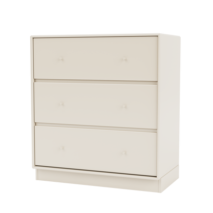 Commode Carry Quick Ship, laque 158 Oat, sur socle de 7 cm, packshot Montana