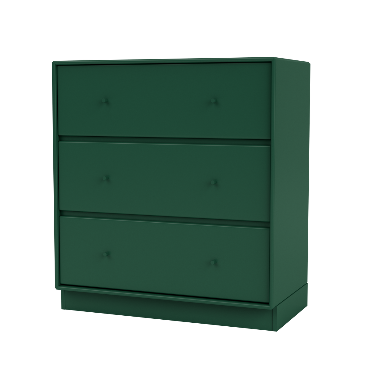 Commode Carry Quick Ship, laque 136 Pine, sur socle de 7 cm, packshot Montana