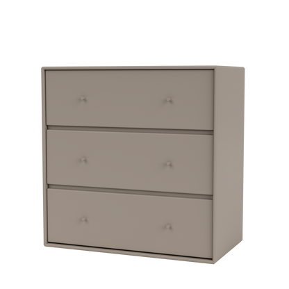 Commode Carry Quick Ship, laque 141 Truffle, suspendu au mur, packshot Montana