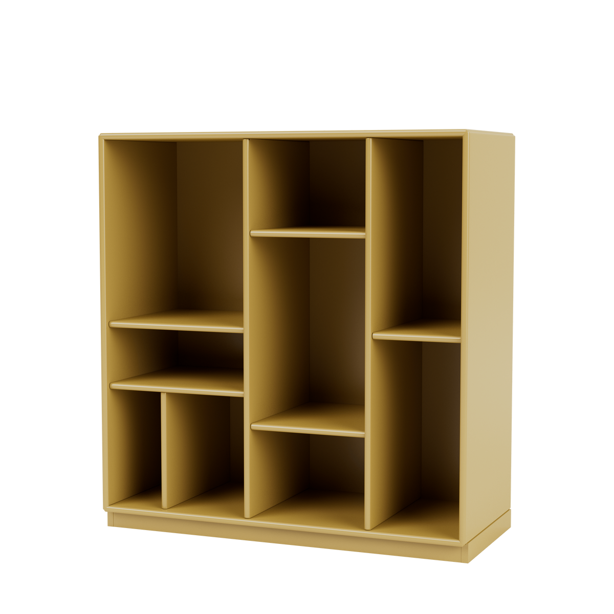Étagère Compile Quick Ship, laque 157 Cumin, sur socle de 3 cm, packshot Montana