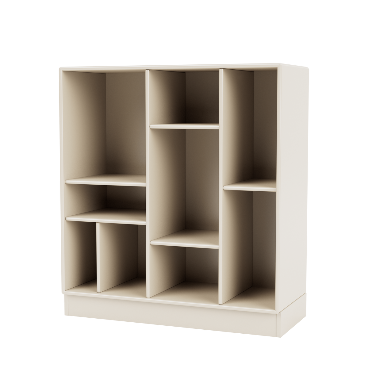 Étagère Compile Quick Ship, laque 158 Oat, sur socle de 7 cm, packshot Montana