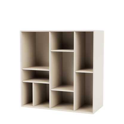 Étagère Compile Quick Ship, laque 158 Oat, suspendu au mur, packshot Montana