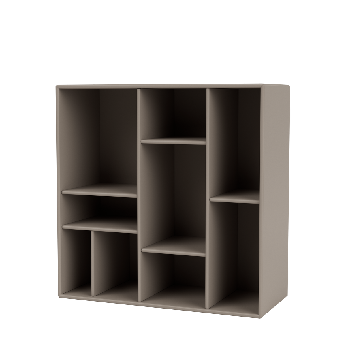 Étagère Compile Quick Ship, laque 141 Truffle, suspendu au mur, packshot Montana