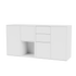 Buffet Couple Quick Ship, laque 101 New White, suspendu au mur, packshot Montana