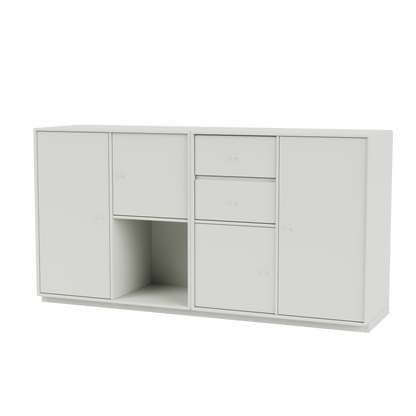 Buffet Couple Quick Ship, laque 09 Nordic, sur socle de 3 cm, packshot Montana