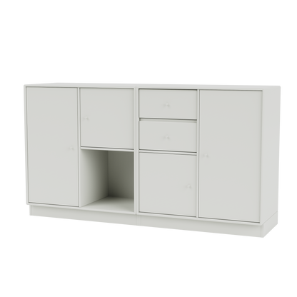 Buffet Couple Quick Ship, laque 09 Nordic, sur socle de 7 cm, packshot Montana