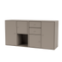 Buffet Couple Quick Ship, laque 141 Truffle, suspendu au mur, packshot Montana