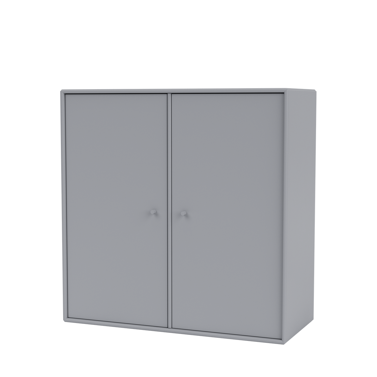 Meuble de rangement Cover Montana, laque 100 Graphic, suspendu au rail mural, vue de trois quarts sur fond blanc