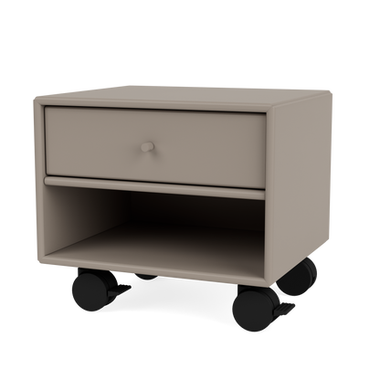 Table de nuit Dash Quick Ship, laque 141 Truffle, packshot Montana