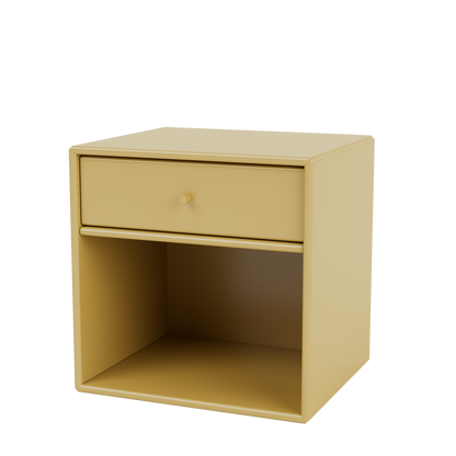 Table de chevet Dream Quick Ship, laque 157 Cumin, suspendu au mur, packshot Montana