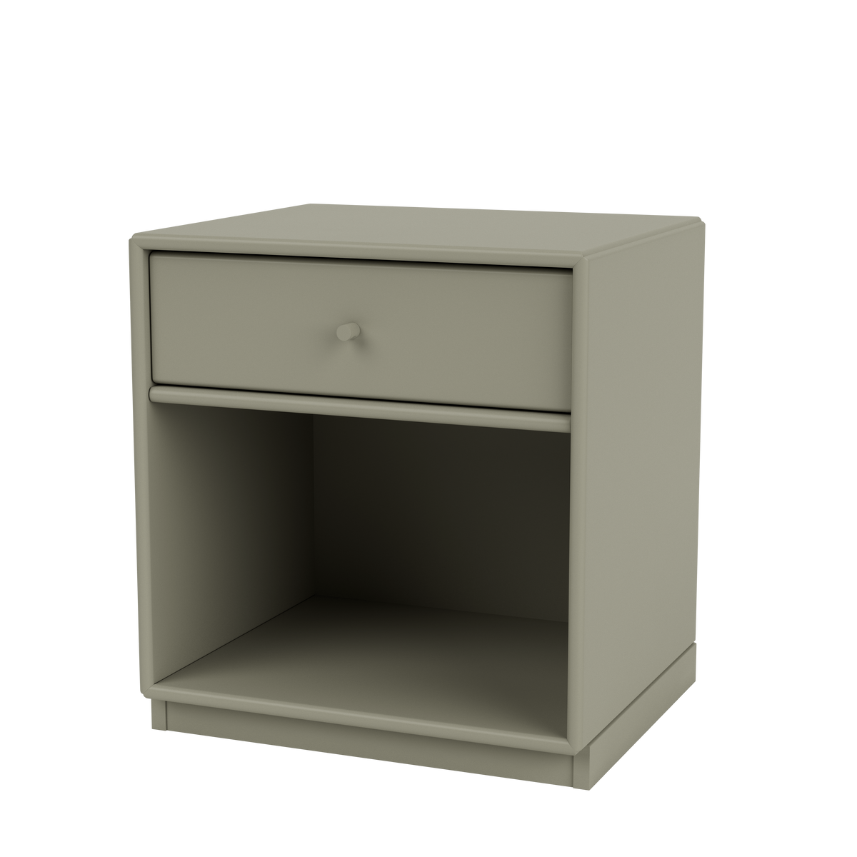 Table de chevet Dream Quick Ship, laque 144 Fennel, sur socle de 3 cm, packshot Montana