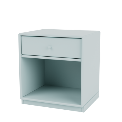 Table de chevet Dream Quick Ship, laque 148 Flint, sur socle de 3 cm, packshot Montana
