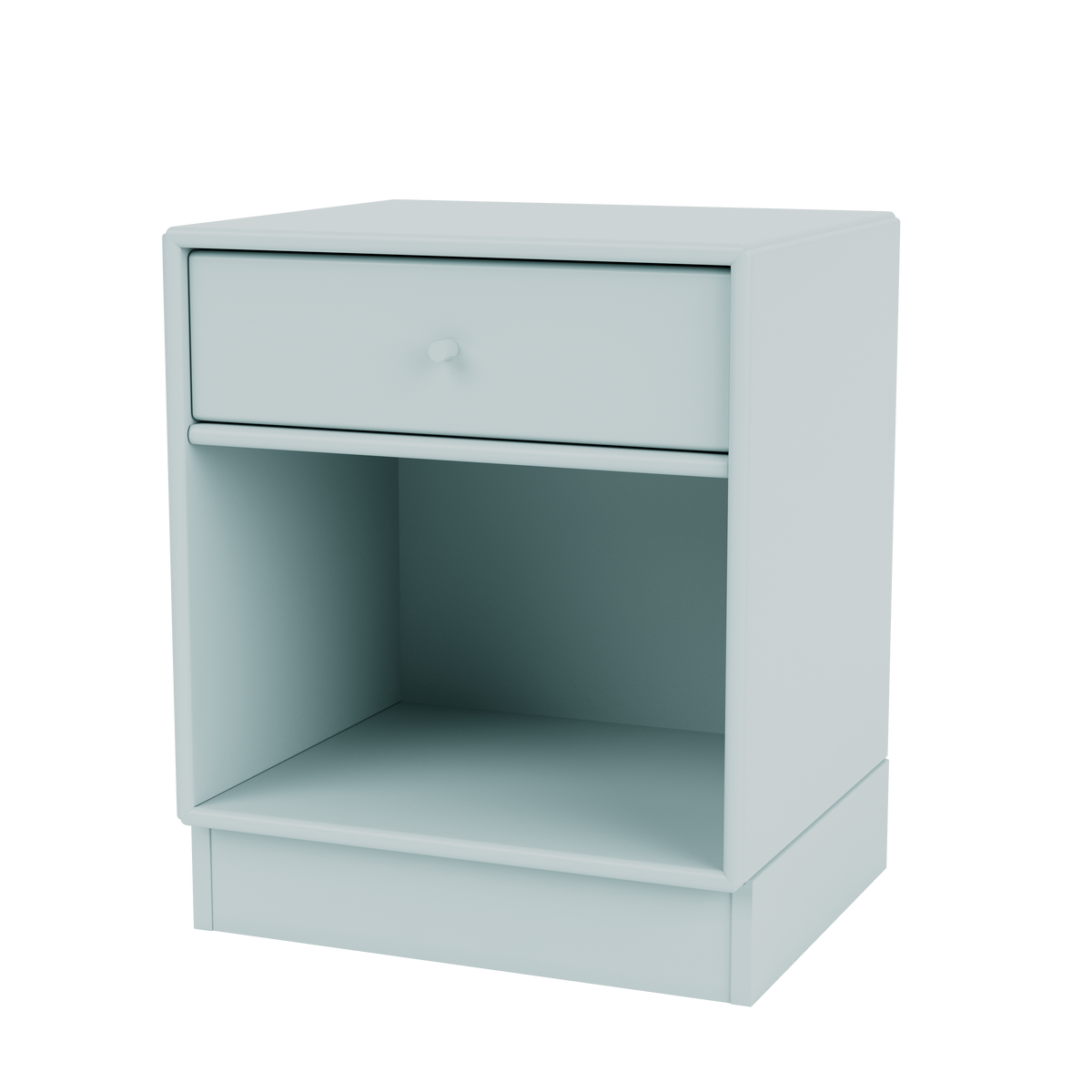 Table de chevet Dream Quick Ship, laque 148 Flint, sur socle de 7 cm, packshot Montana