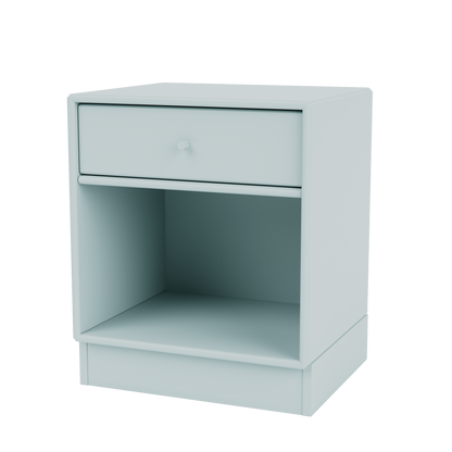 Table de chevet Dream Quick Ship, laque 148 Flint, sur socle de 7 cm, packshot Montana