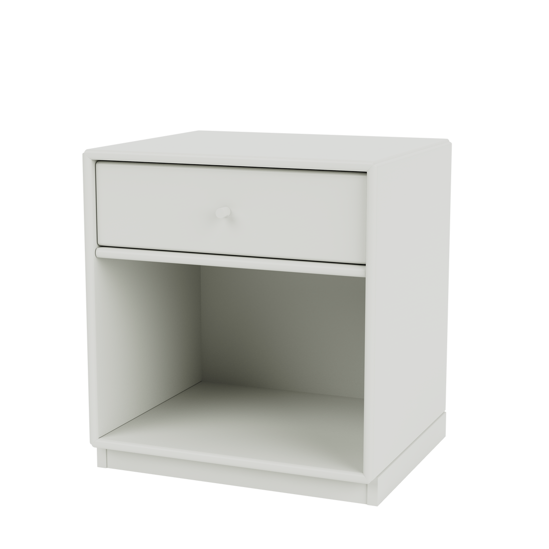 Table de chevet Dream Quick Ship, laque 09 Nordic, sur socle de 3 cm, packshot Montana