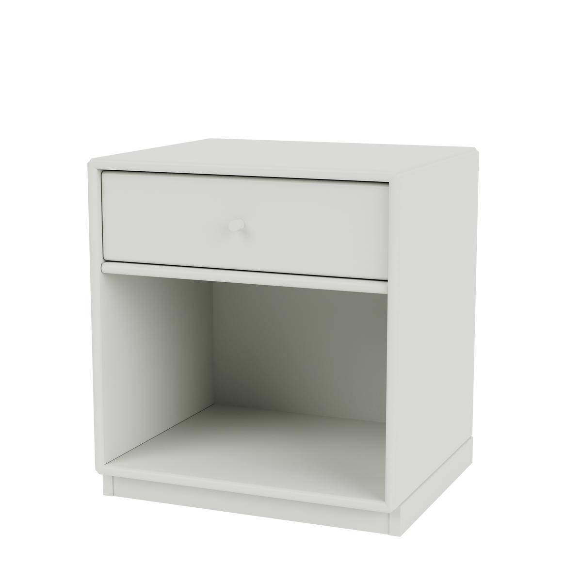 Table de chevet Dream Quick Ship, laque 09 Nordic, sur socle de 3 cm, packshot Montana