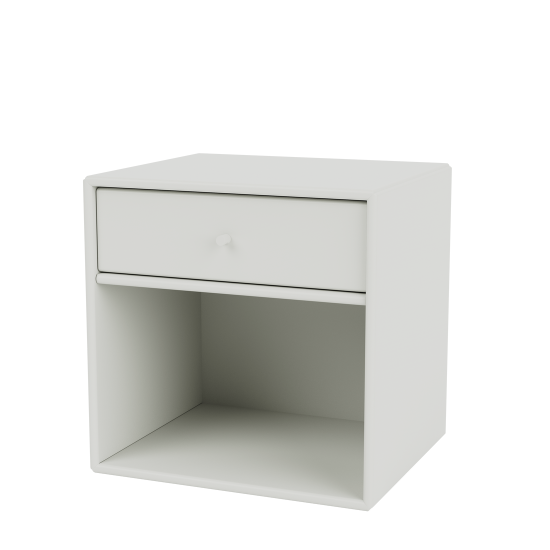 Table de chevet Dream Quick Ship, laque 09 Nordic, suspendu au mur, packshot Montana