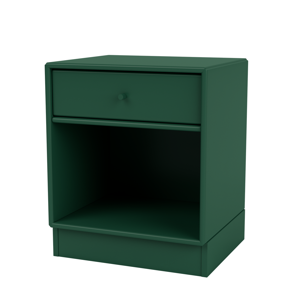 Table de chevet Dream Quick Ship, laque 136 Pine, sur socle de 7 cm, packshot Montana