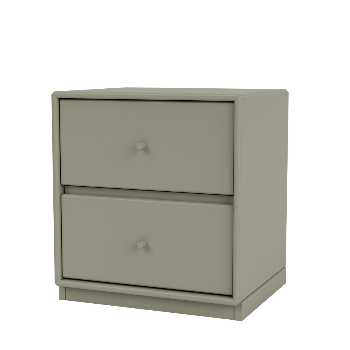 Table de chevet Drift Quick Ship, laque 144 Fennel, sur socle de 3 cm, packshot Montana