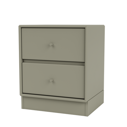 Table de chevet Drift Quick Ship, laque 144 Fennel, sur socle de 7 cm, packshot Montana
