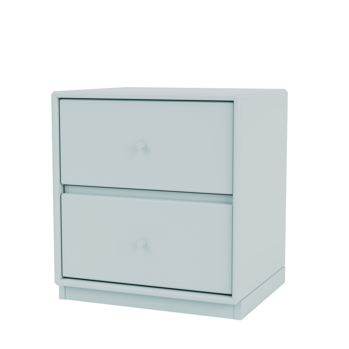 Table de chevet Drift Quick Ship, laque 148 Flint, sur socle de 3 cm, packshot Montana