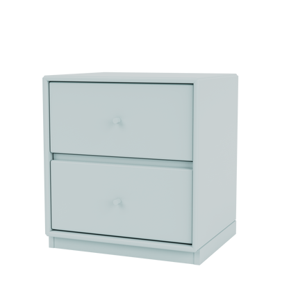 Table de chevet Drift Quick Ship, laque 148 Flint, sur socle de 3 cm, packshot Montana