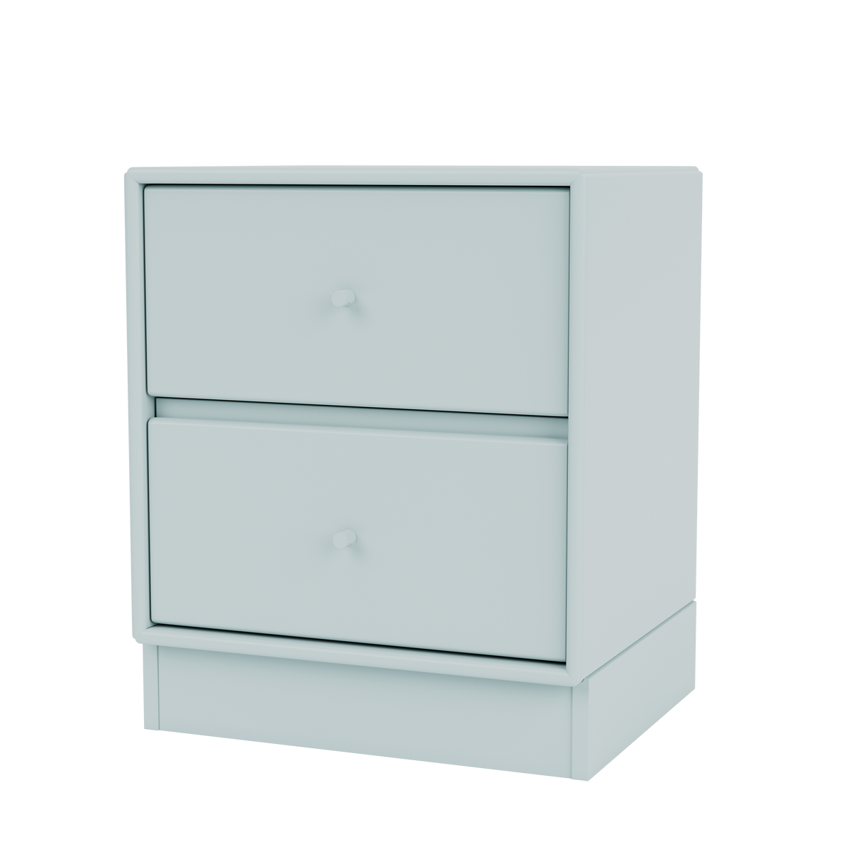 Table de chevet Drift Quick Ship, laque 148 Flint, sur socle de 7 cm, packshot Montana
