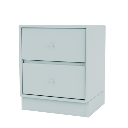 Table de chevet Drift Quick Ship, laque 148 Flint, sur socle de 7 cm, packshot Montana