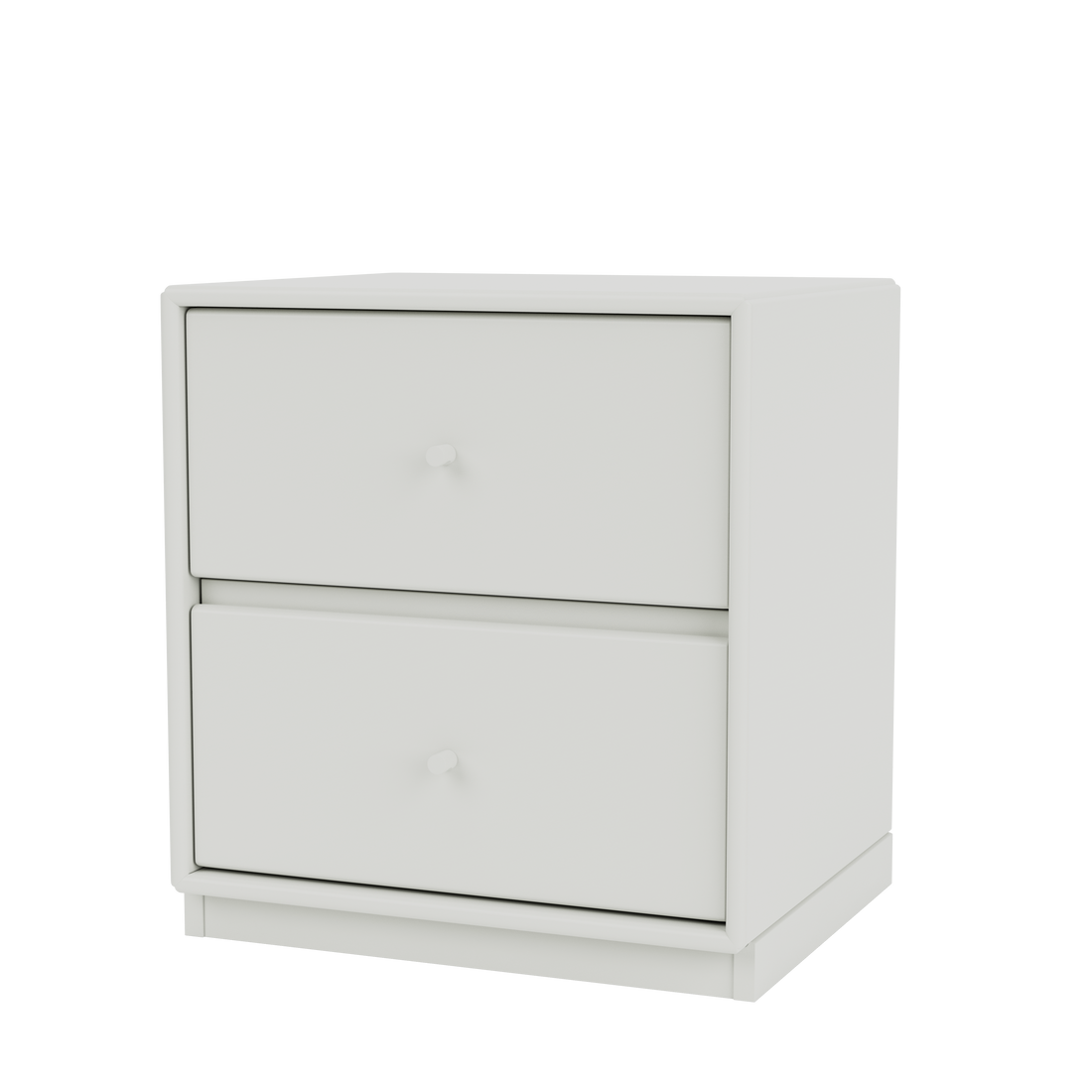 Table de chevet Drift Quick Ship, laque 09 Nordic, sur socle de 3 cm, packshot Montana