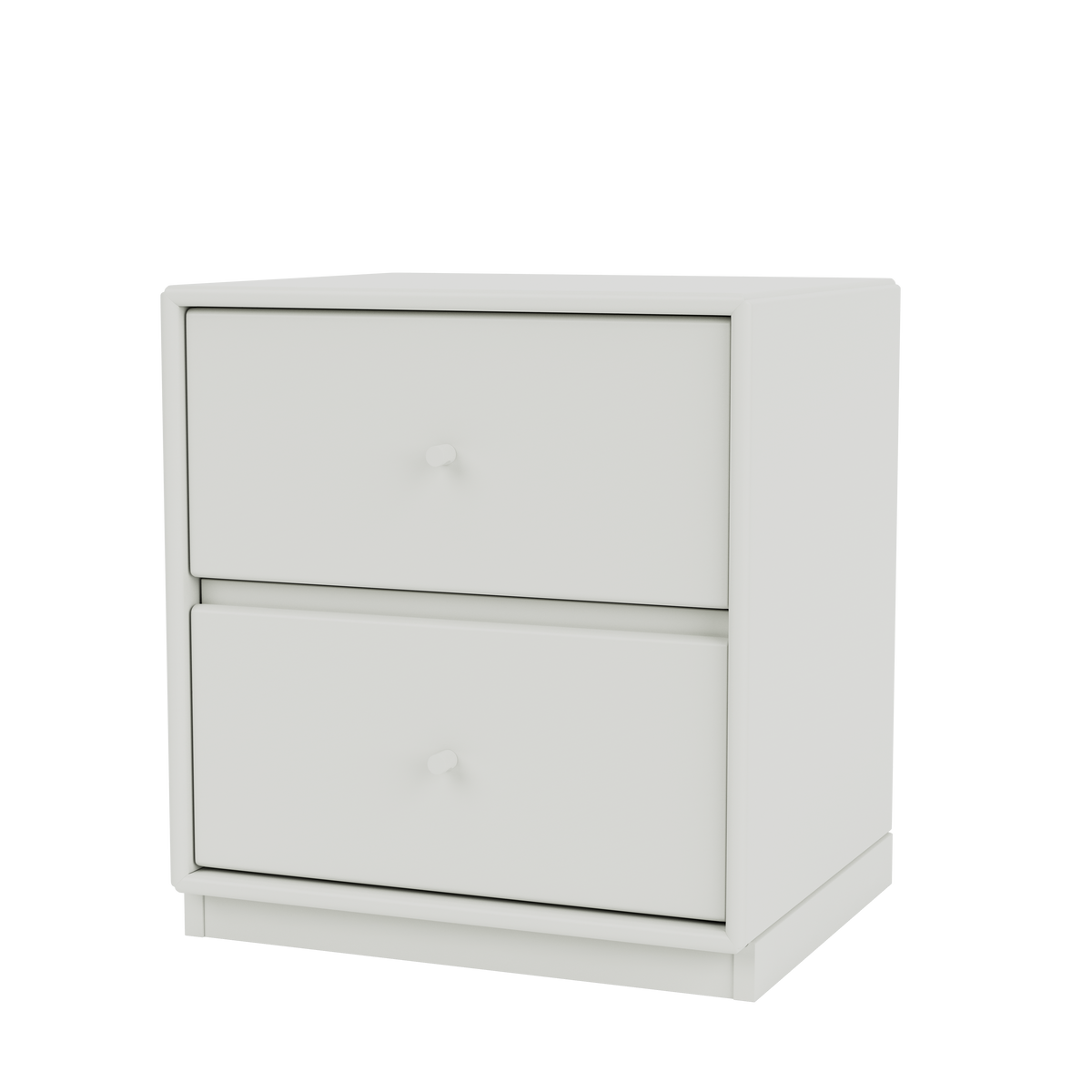 Table de chevet Drift Quick Ship, laque 09 Nordic, sur socle de 3 cm, packshot Montana