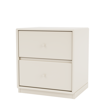 Table de chevet Drift Quick Ship, laque 158 Oat, sur socle de 3 cm, packshot Montana