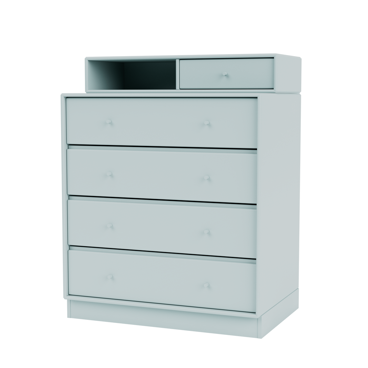 Commode Keep Quick Ship, laque 148 Flint, sur socle de 7 cm, packshot Montana