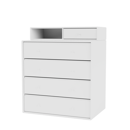 Commode Keep Quick Ship, laque 101 New White, suspendu au mur, packshot Montana