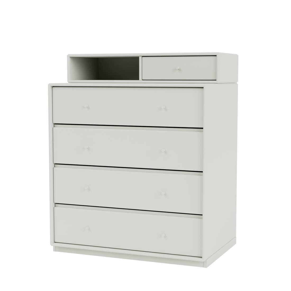 Commode Keep Quick Ship, laque 09 Nordic, sur socle de 3 cm, packshot Montana