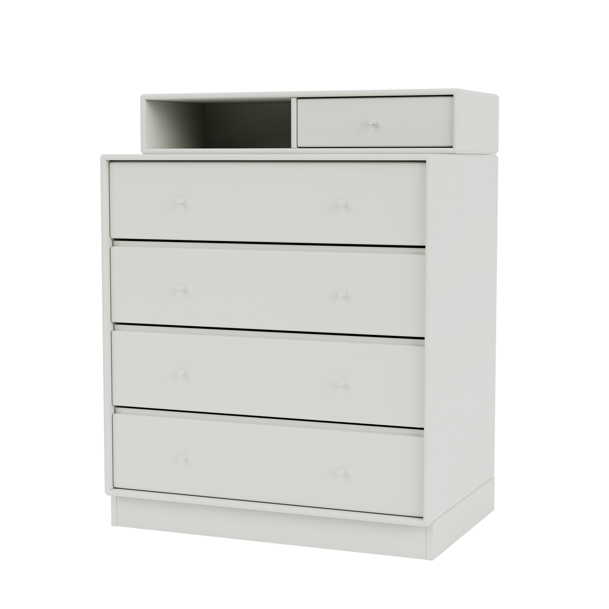 Commode Keep Quick Ship, laque 09 Nordic, sur socle de 7 cm, packshot Montana