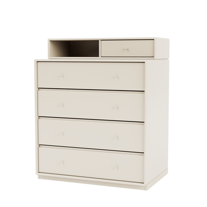 Commode Keep Quick Ship, laque 158 Oat, sur socle de 3 cm, packshot Montana