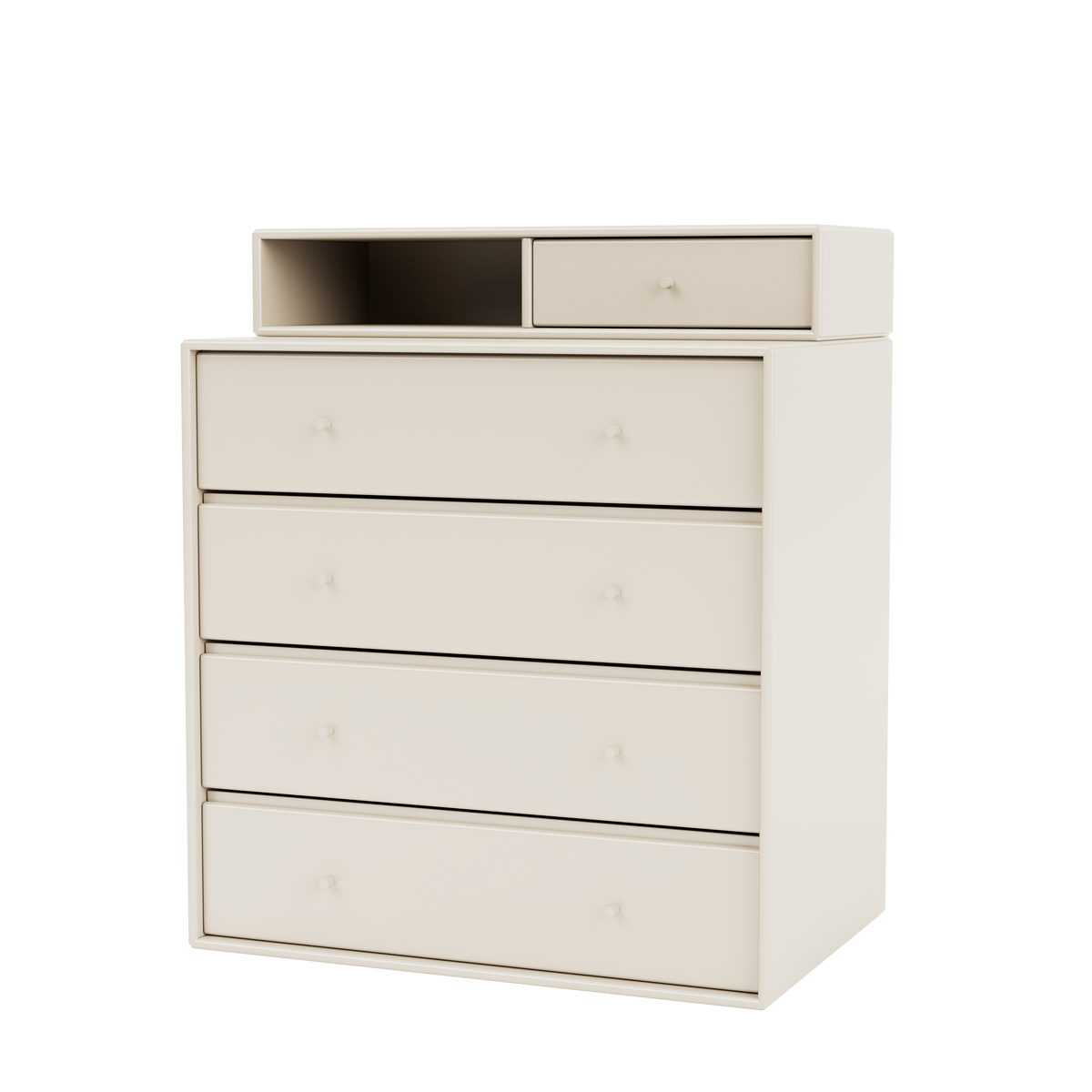 Commode Keep Quick Ship, laque 158 Oat, suspendu au mur, packshot Montana