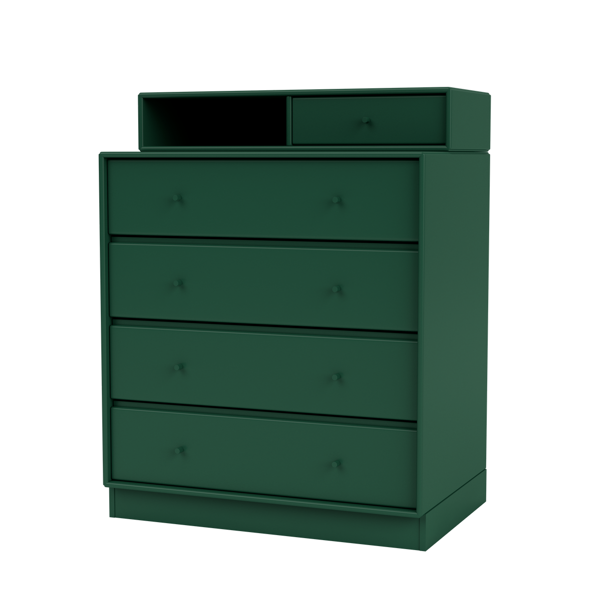 Commode Keep Quick Ship, laque 136 Pine, sur socle de 7 cm, packshot Montana