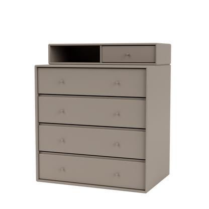 Commode Keep Quick Ship, laque 141 Truffle, suspendu au mur, packshot Montana