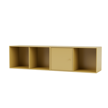 Buffet Line Quick Ship, laque 157 Cumin, suspendu au mur, packshot Montana