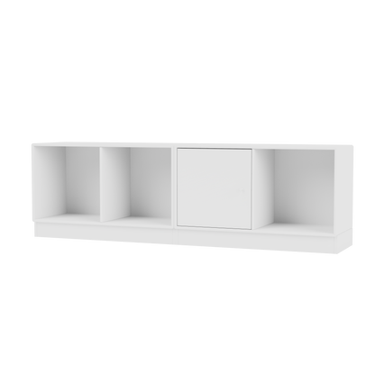Buffet Line Quick Ship, laque 101 New White, sur socle de 7 cm, packshot Montana